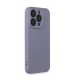 Newface iPhone 15 Pro Max Kılıf Nano içi Kadife Silikon - Lila