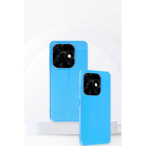 Newface Tecno Spark 20 Kılıf Auto Focus Kapak - Mavi Newface Tecno Spark 20 Kılıf Auto Focus Kapak - Mavi