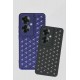 Newface Oppo Reno 11F Kılıf Petek Silikon Kapak - Mavi Newface Oppo Reno 11F Kılıf Petek Silikon Kapak - Mavi