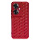 Newface Oppo Reno 11F Kılıf Petek Silikon Kapak - Kırmızı Newface Oppo Reno 11F Kılıf Petek Silikon Kapak - Kırmızı