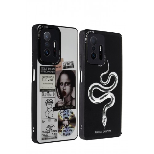 Newface Xiaomi Mi 11T Kılıf Mirror Desenli Kapak - Mirror - 5 Newface Xiaomi Mi 11T Kılıf Mirror Desenli Kapak - Mirror - 5
