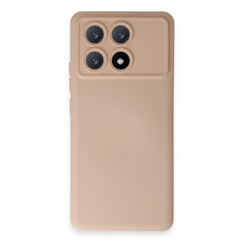 Newface Xiaomi Poco X6 Pro Kılıf Nano içi Kadife Silikon - Pudra Newface Xiaomi Poco X6 Pro Kılıf Nano içi Kadife Silikon - Pudra