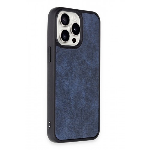 Newface iPhone 14 Pro Kılıf Aras Deri Kapak - Lacivert Newface iPhone 14 Pro Kılıf Aras Deri Kapak - Lacivert
