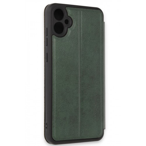 Newface Samsung Galaxy A05 Kılıf Flip Cover - Koyu Yeşil Newface Samsung Galaxy A05 Kılıf Flip Cover - Koyu Yeşil