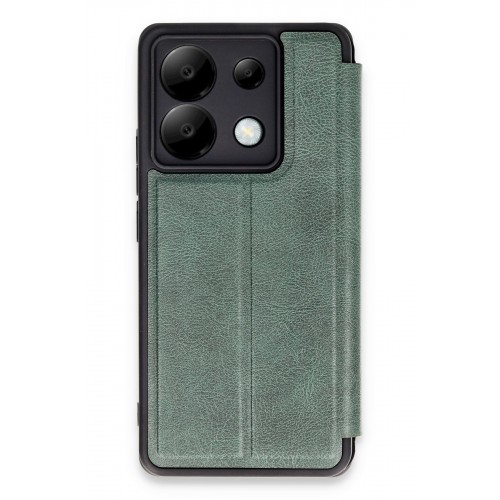 Newface Xiaomi Poco X6 Kılıf Flip Cover - Koyu Yeşil Newface Xiaomi Poco X6 Kılıf Flip Cover - Koyu Yeşil