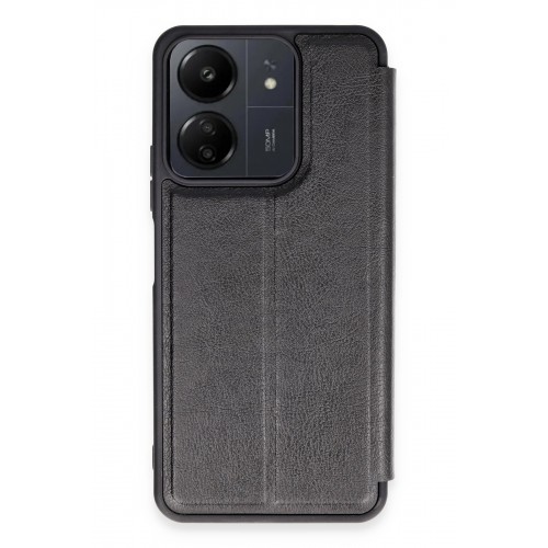 Newface Xiaomi Redmi 13C Kılıf Flip Cover - Siyah Newface Xiaomi Redmi 13C Kılıf Flip Cover - Siyah