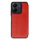 Newface Xiaomi Redmi 13C Kılıf Flip Cover - Kırmızı Newface Xiaomi Redmi 13C Kılıf Flip Cover - Kırmızı
