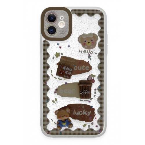 Newface iPhone 11 Kılıf Sweet Desenli Silikon Kapak - Şeffaf Newface iPhone 11 Kılıf Sweet Desenli Silikon Kapak - Şeffaf
