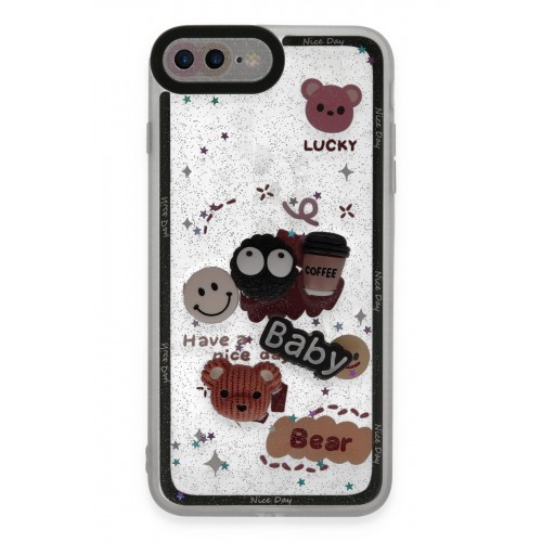 Newface iPhone 7 Plus Kılıf Sweet Desenli Silikon Kapak - Sarı Newface iPhone 7 Plus Kılıf Sweet Desenli Silikon Kapak - Sarı