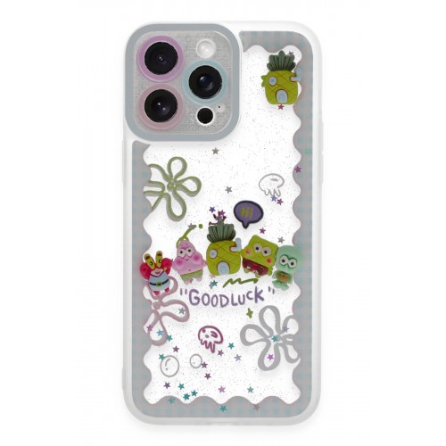 Newface iPhone 14 Pro Kılıf Sweet Desenli Silikon Kapak - Açık Mavi Newface iPhone 14 Pro Kılıf Sweet Desenli Silikon Kapak - Açık Mavi