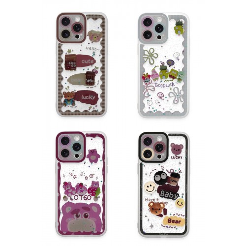 Newface iPhone 14 Pro Max Kılıf Sweet Desenli Silikon Kapak - Sarı Newface iPhone 14 Pro Max Kılıf Sweet Desenli Silikon Kapak - Sarı