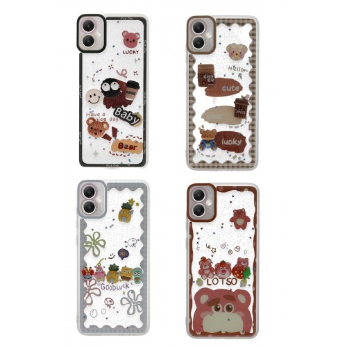Newface Samsung Galaxy A05 Kılıf Sweet Desenli Silikon Kapak - Açık Mavi Newface Samsung Galaxy A05 Kılıf Sweet Desenli Silikon Kapak - Açık Mavi