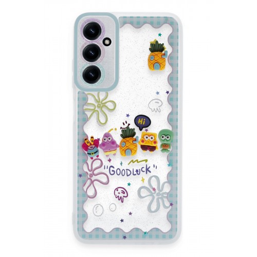 Newface Samsung Galaxy A25 5G Kılıf Sweet Desenli Silikon Kapak - Açık Mavi Newface Samsung Galaxy A25 5G Kılıf Sweet Desenli Silikon Kapak - Açık Mavi