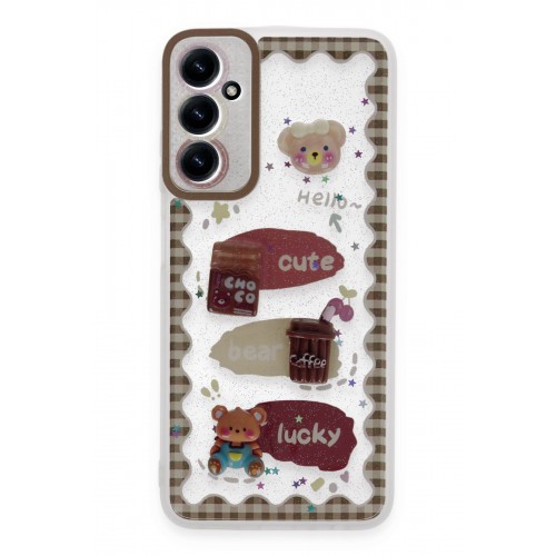 Newface Samsung Galaxy A14 4G Kılıf Sweet Desenli Silikon Kapak - Şeffaf Newface Samsung Galaxy A14 4G Kılıf Sweet Desenli Silikon Kapak - Şeffaf