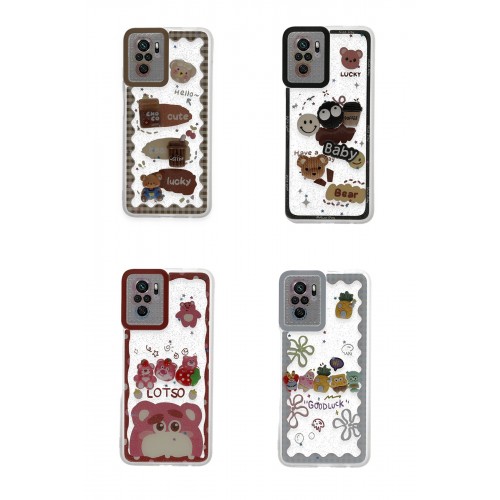 Newface Xiaomi Poco M5s Kılıf Sweet Desenli Silikon Kapak - Açık Mavi Newface Xiaomi Poco M5s Kılıf Sweet Desenli Silikon Kapak - Açık Mavi