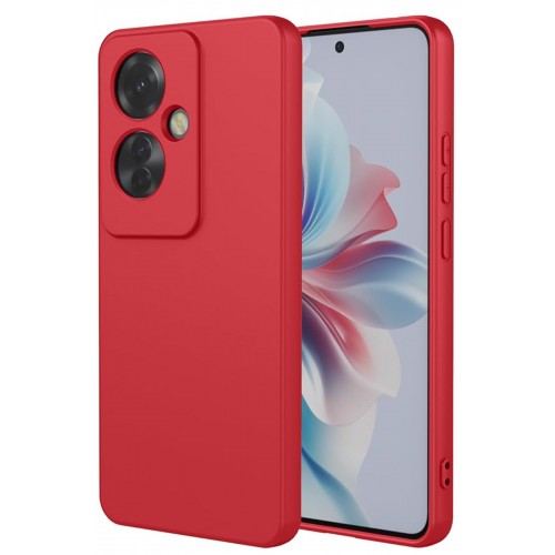 Newface Oppo Reno 11F Kılıf First Silikon - Kırmızı
