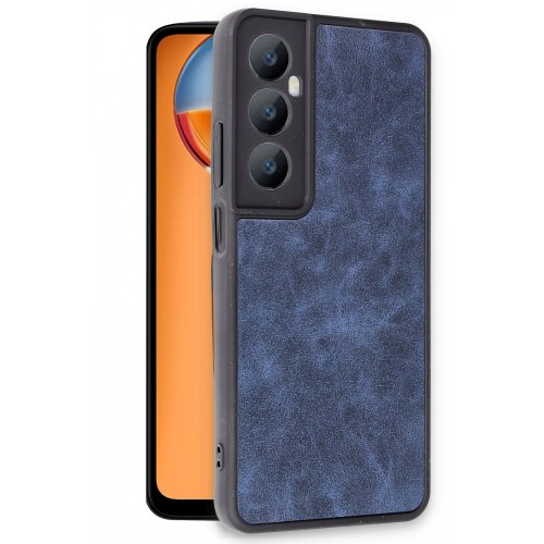 Newface Realme C65 Kılıf Aras Deri Kapak - Lacivert Newface Realme C65 Kılıf Aras Deri Kapak - Lacivert