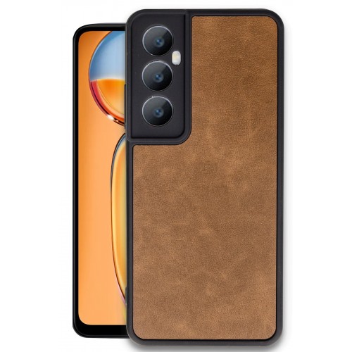 Newface Realme C65 Kılıf Aras Deri Kapak - Taba Newface Realme C65 Kılıf Aras Deri Kapak - Taba