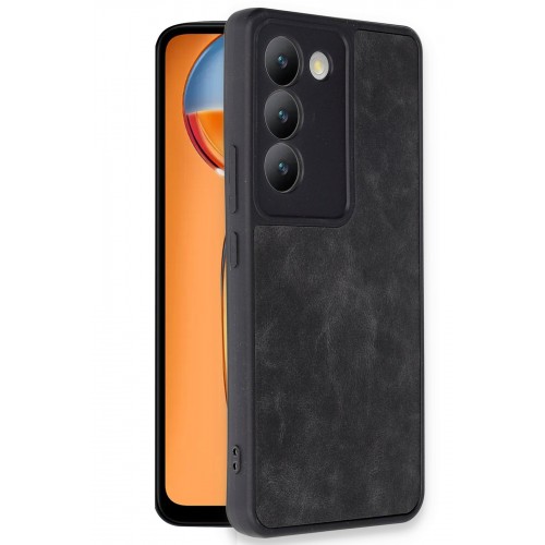 Newface Vivo V30 Lite 4G Kılıf Aras Deri Kapak - Siyah Newface Vivo V30 Lite 4G Kılıf Aras Deri Kapak - Siyah