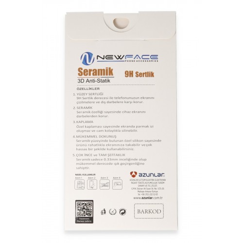 Newface iPhone 16 3D Antistatik Mat Seramik Nano Ekran Koruyucu Newface iPhone 16 3D Antistatik Mat Seramik Nano Ekran Koruyucu