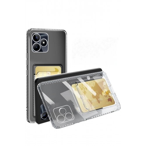 Newface Realme Note 50 4G Kılıf Kart Şeffaf Silikon - Şeffaf Newface Realme Note 50 4G Kılıf Kart Şeffaf Silikon - Şeffaf