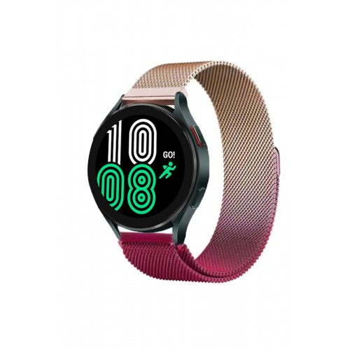 Newface GT4 46mm 22mm Metal Mıknatıslı Kordon - Mor-Rose Newface GT4 46mm 22mm Metal Mıknatıslı Kordon - Mor-Rose