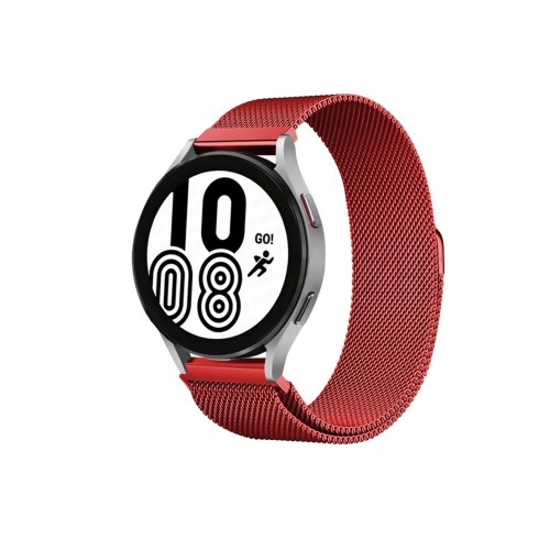 Newface GT4 46mm 22mm Metal Mıknatıslı Kordon - Kırmızı Newface GT4 46mm 22mm Metal Mıknatıslı Kordon - Kırmızı