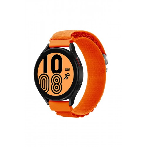 Newface GT4 46mm 22mm KR410 Kumaş Kordon - Turuncu