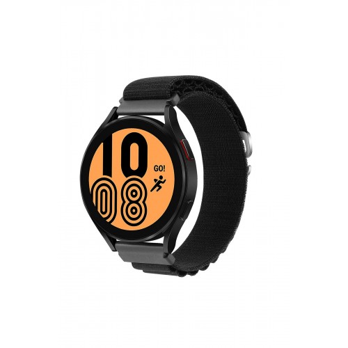 Newface GT4 46mm 22mm KR410 Kumaş Kordon - Siyah