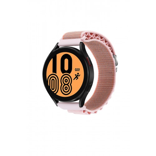Newface GT4 46mm 22mm KR410 Kumaş Kordon - Pembe Newface GT4 46mm 22mm KR410 Kumaş Kordon - Pembe