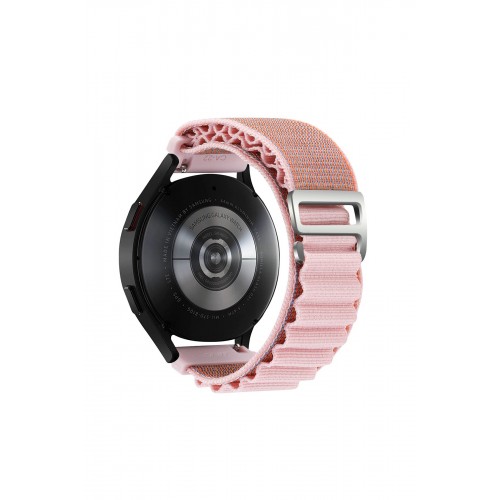 Newface GT4 46mm 22mm KR410 Kumaş Kordon - Pembe Newface GT4 46mm 22mm KR410 Kumaş Kordon - Pembe