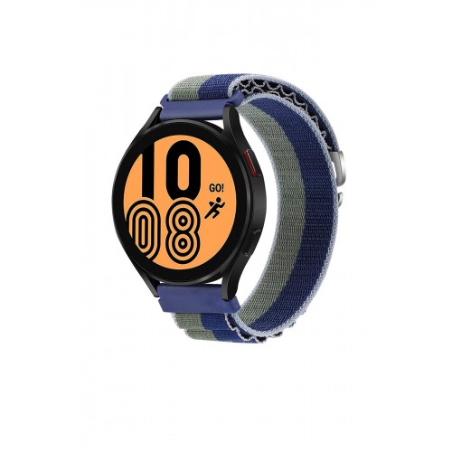 Newface GT4 46mm 22mm KR410 Kumaş Kordon - Lacivert-Yeşil Newface GT4 46mm 22mm KR410 Kumaş Kordon - Lacivert-Yeşil