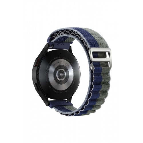 Newface GT4 46mm 22mm KR410 Kumaş Kordon - Lacivert-Yeşil Newface GT4 46mm 22mm KR410 Kumaş Kordon - Lacivert-Yeşil