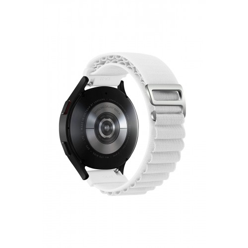 Newface GT4 46mm 22mm KR410 Kumaş Kordon - Beyaz Newface GT4 46mm 22mm KR410 Kumaş Kordon - Beyaz