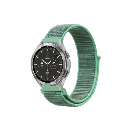 Newface GT4 46mm 22mm Hasırlı Cırtcırtlı Kordon - Turkuaz