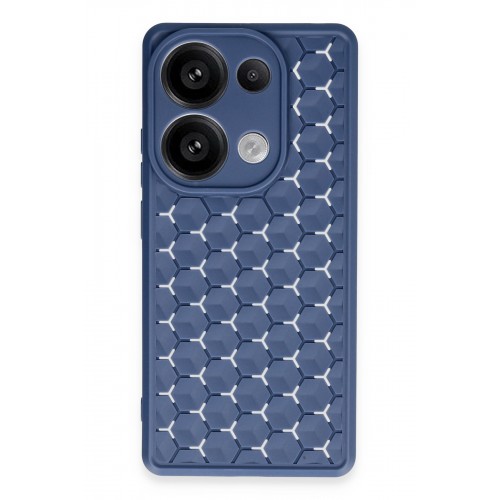 Newface Realme C65 Kılıf Petek Silikon Kapak - Lacivert Newface Realme C65 Kılıf Petek Silikon Kapak - Lacivert