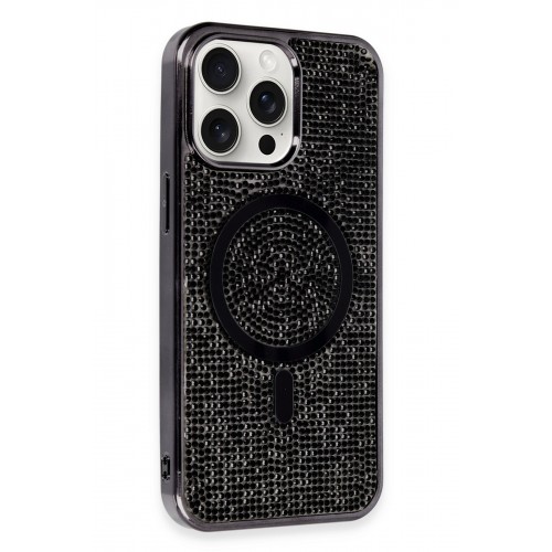 Newface iPhone 14 Pro Max Kılıf Diamond Magsafe Kapak - Siyah Newface iPhone 14 Pro Max Kılıf Diamond Magsafe Kapak - Siyah