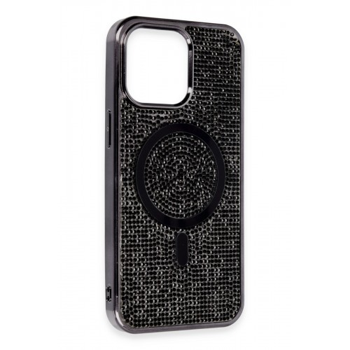 Newface iPhone 14 Pro Max Kılıf Diamond Magsafe Kapak - Siyah Newface iPhone 14 Pro Max Kılıf Diamond Magsafe Kapak - Siyah