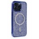 Newface iPhone 15 Pro Kılıf Diamond Magsafe Kapak - Lacivert