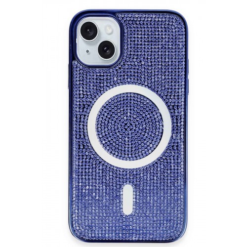 Newface iPhone 15 Kılıf Diamond Magsafe Kapak - Lacivert Newface iPhone 15 Kılıf Diamond Magsafe Kapak - Lacivert