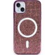 Newface iPhone 15 Kılıf Diamond Magsafe Kapak - Derin Mor