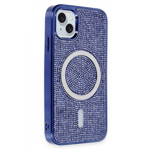 Newface iPhone 14 Kılıf Diamond Magsafe Kapak - Lacivert Newface iPhone 14 Kılıf Diamond Magsafe Kapak - Lacivert