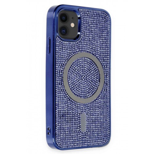 Newface iPhone 11 Kılıf Diamond Magsafe Kapak - Lacivert Newface iPhone 11 Kılıf Diamond Magsafe Kapak - Lacivert