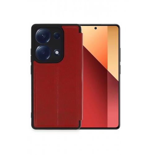 Newface Xiaomi Poco M6 Pro 4G Kılıf Flip Cover - Kırmızı Newface Xiaomi Poco M6 Pro 4G Kılıf Flip Cover - Kırmızı