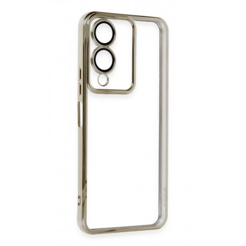 Newface Vivo Y17S Kılıf Razer Lensli Silikon - Gold Newface Vivo Y17S Kılıf Razer Lensli Silikon - Gold