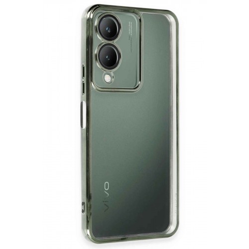 Newface Vivo Y17S Kılıf Razer Lensli Silikon - Yeşil