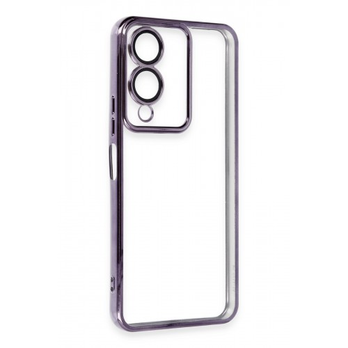 Newface Vivo Y17S Kılıf Razer Lensli Silikon - Mor Newface Vivo Y17S Kılıf Razer Lensli Silikon - Mor