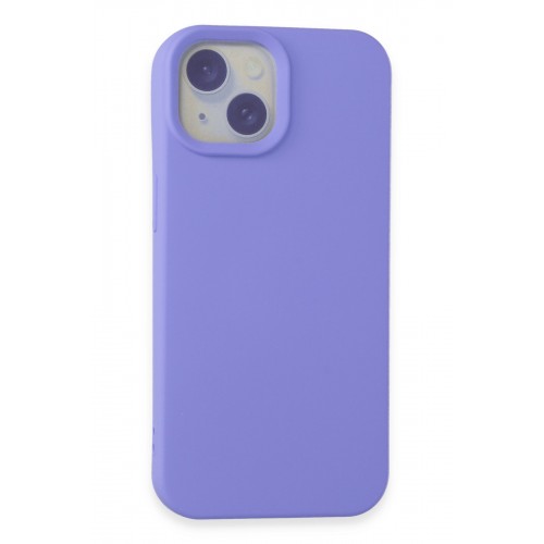 Newface iPhone 15 Kılıf Nano içi Kadife Silikon - Lila Newface iPhone 15 Kılıf Nano içi Kadife Silikon - Lila