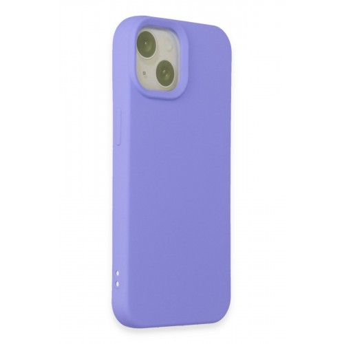 Newface iPhone 15 Kılıf Nano içi Kadife Silikon - Lila Newface iPhone 15 Kılıf Nano içi Kadife Silikon - Lila