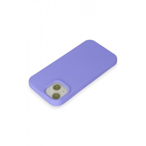 Newface iPhone 15 Kılıf Nano içi Kadife Silikon - Lila Newface iPhone 15 Kılıf Nano içi Kadife Silikon - Lila